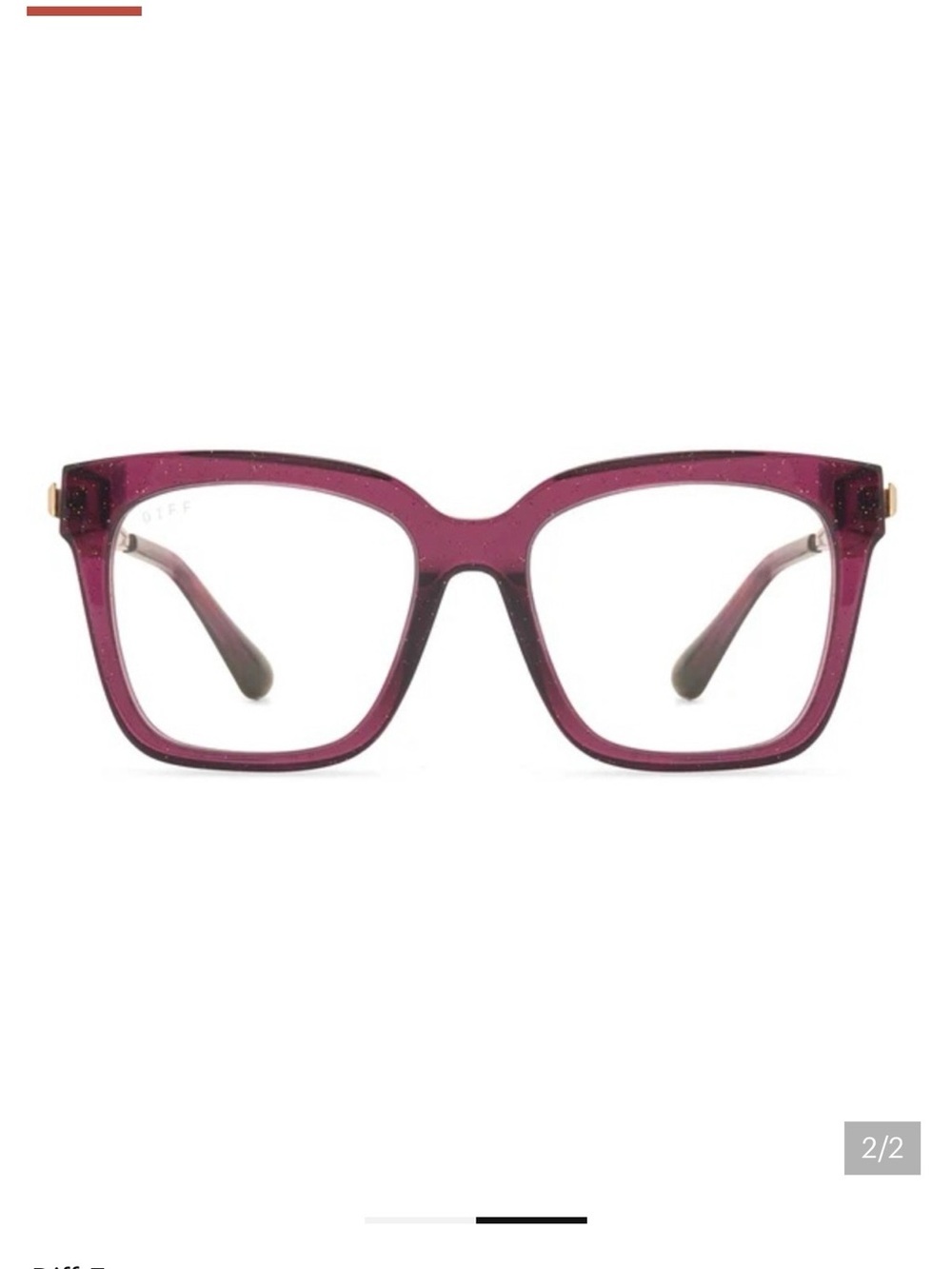 Duffy Bella burgundy blue light glasses
